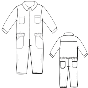 Fashion sewing patterns for UNIFORMS One-Piece Overall